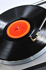 Image showing Record on turntable