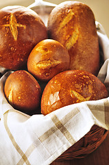 Image showing Bread in basket