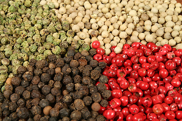 Image showing Pepper types
