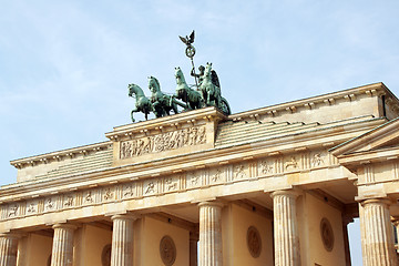 Image showing Brandenburg Gate in Berlin