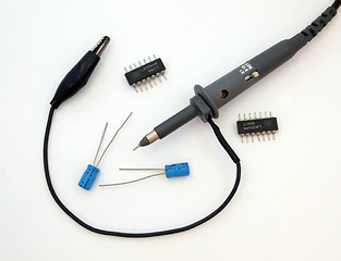 Image showing Electronic test lead       