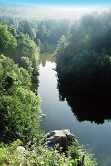 Image showing  Mountain lake aerial