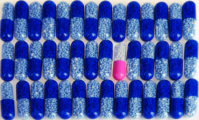 Image showing Blue tablets