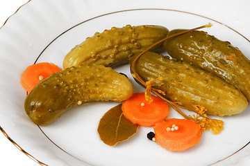 Image showing cucumber gherkins