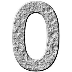 Image showing 3D Stone Number Zero