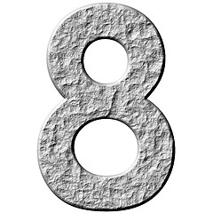 Image showing 3D Stone Number Eight