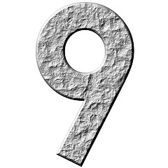 Image showing 3D Stone Number nine