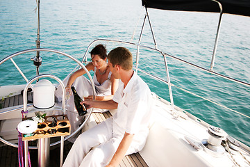 Image showing Couple on cruise.