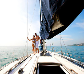 Image showing Couple on cruise.