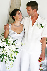 Image showing Bride and groom.