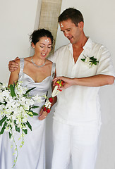 Image showing Bride and groom.