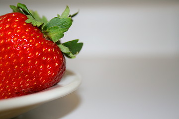 Image showing Strawberry on a Plate