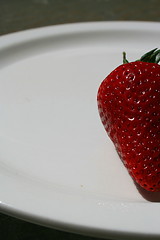 Image showing Strawberry on a Plate