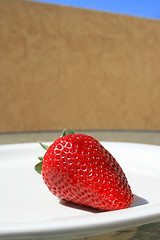 Image showing Strawberry on a Plate