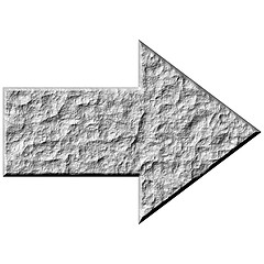 Image showing 3D Stone Arrow