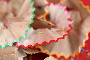 Image showing Pencils and wood shavings