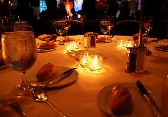 Image showing Gala dinner table