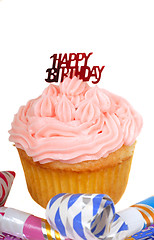Image showing Happy Birthday cupcake