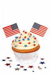 Image showing 4th of July cupcake