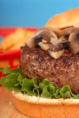 Image showing Mushroom burger