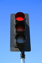 Image showing Traffic Light Showing Red Light