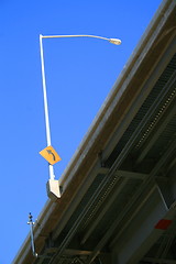 Image showing Traffic Sign on a Light Pole