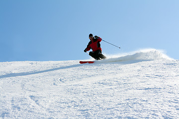 Image showing Man in mountain ski