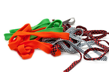 Image showing Colour shoelace