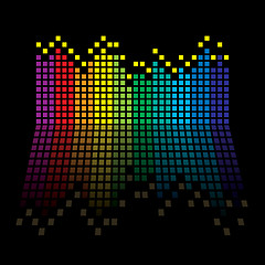 Image showing rainbow equaliser