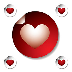 Image showing heart sticker