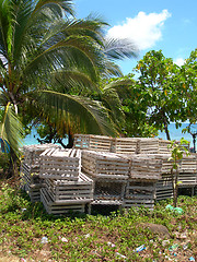 Image showing lobster traps corn island nicaragua