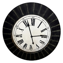 Image showing Old clock isolated