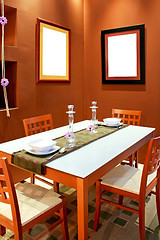 Image showing Brown dining 2