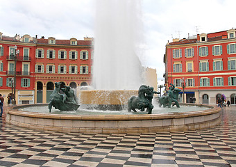 Image showing plaza Massena in Nice, France