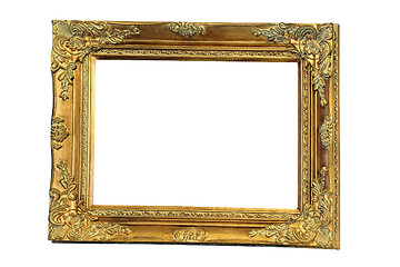 Image showing Old gold frame