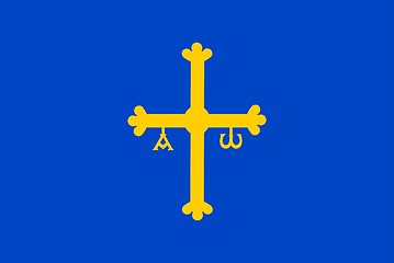 Image showing Asturias Flag