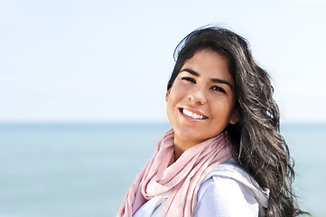 Image showing Young native american woman