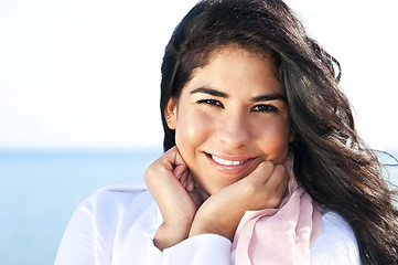 Image showing Young native american woman