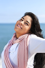 Image showing Young native american woman