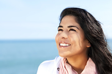 Image showing Young native american woman