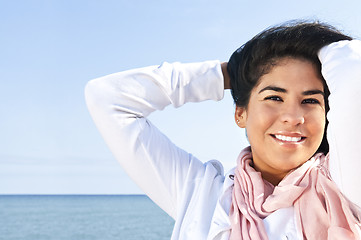 Image showing Young native american woman