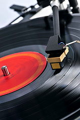 Image showing Record on turntable