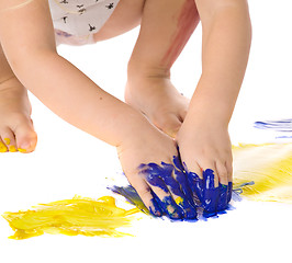 Image showing painting hands