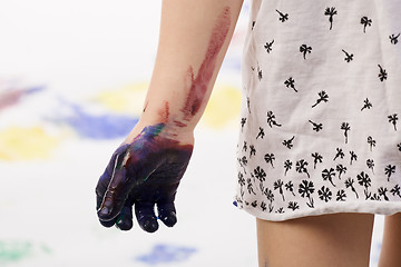 Image showing painted hand