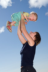 Image showing Happiness of motherhood