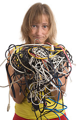 Image showing tangle of cables