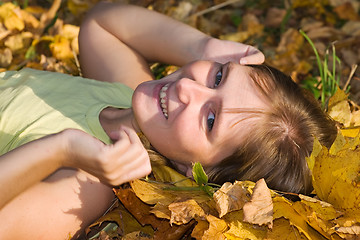 Image showing autumn happiness