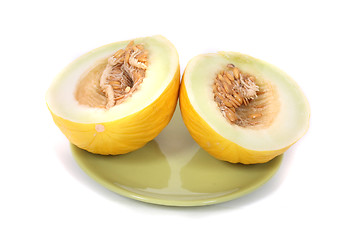 Image showing yellow sweet juicy melon