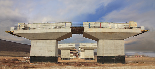 Image showing Highway construction site