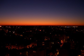 Image showing dusk over city